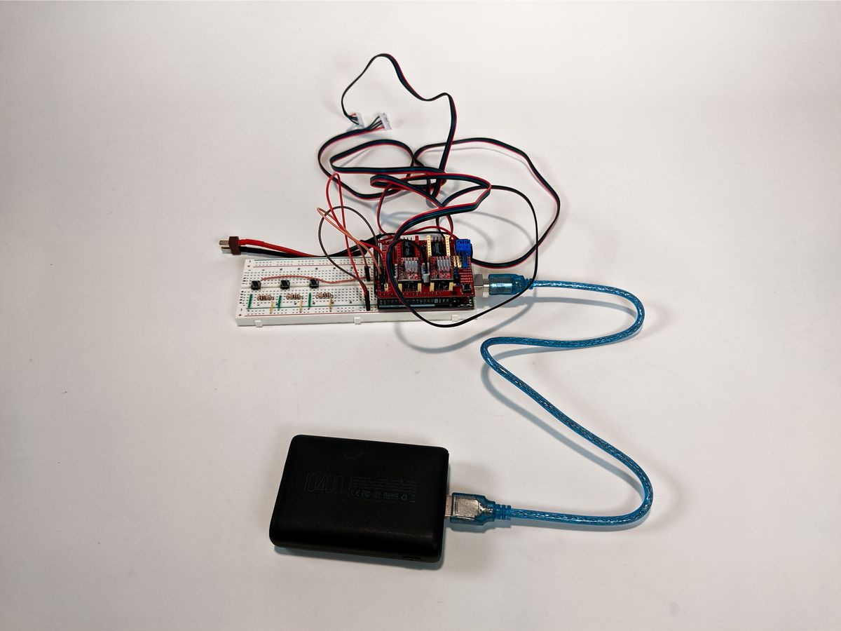 Control electronics — Arduino UNO + CNC shield