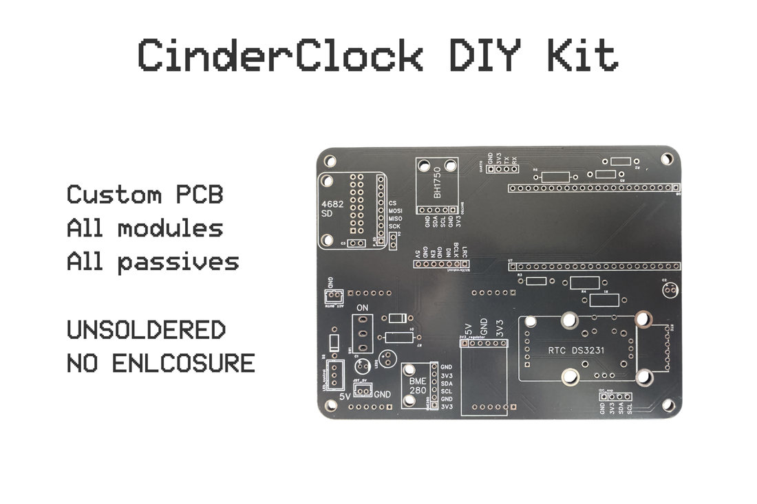 Die Belohnung für DIY-Kit: die maßgeschneiderte Platine, Module und passive Komponenten
